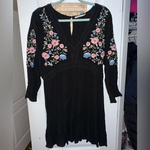 Embroided Floral Dress